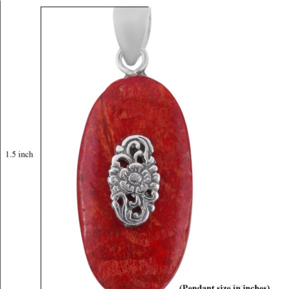 Sponge Coral Pendant in Sterling Silver - Picture 5 of 8